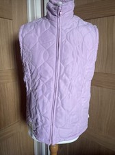 New With Tags, Hawkshead, Ladies Pink Quilted Gilet, Size 14, Chest 38"