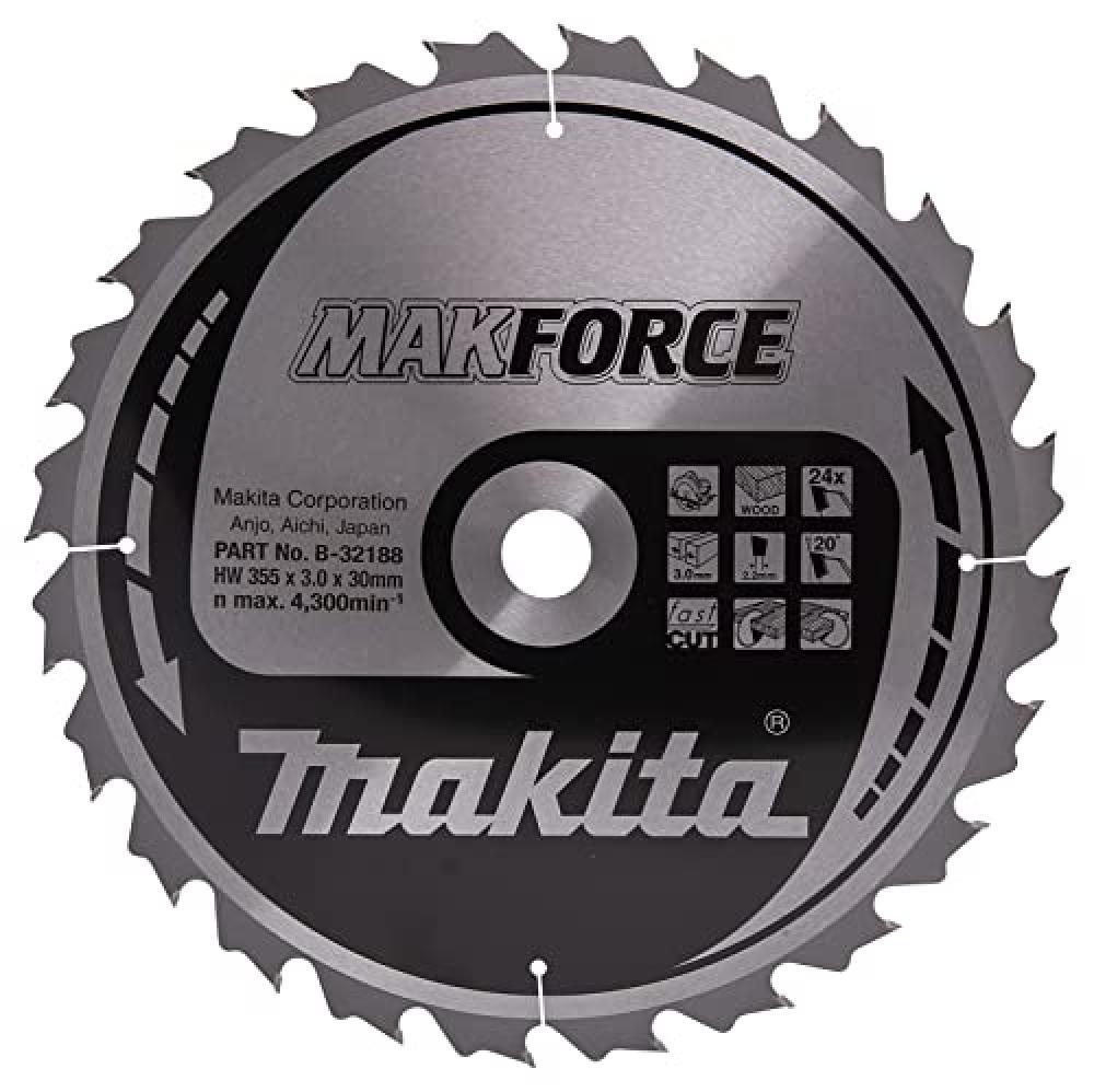 Makita B-08274 - Disco de sierra makforce de 355x3 llanta 2.2 mm 24z 20 grados e