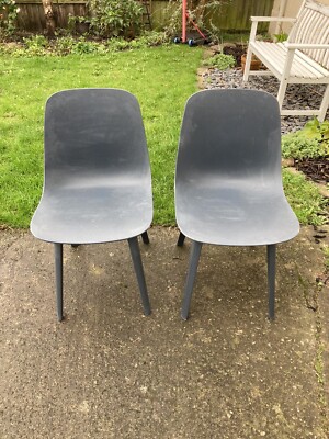 Ikea dark blue odger chairs X 2 | eBay UK
