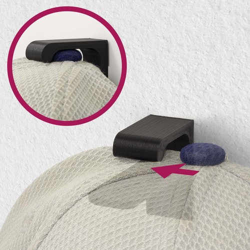 10x Cap Wandhalterung Halterung Mützen Wand Halter passend für New Era Flexfit - Picture 5 of 11