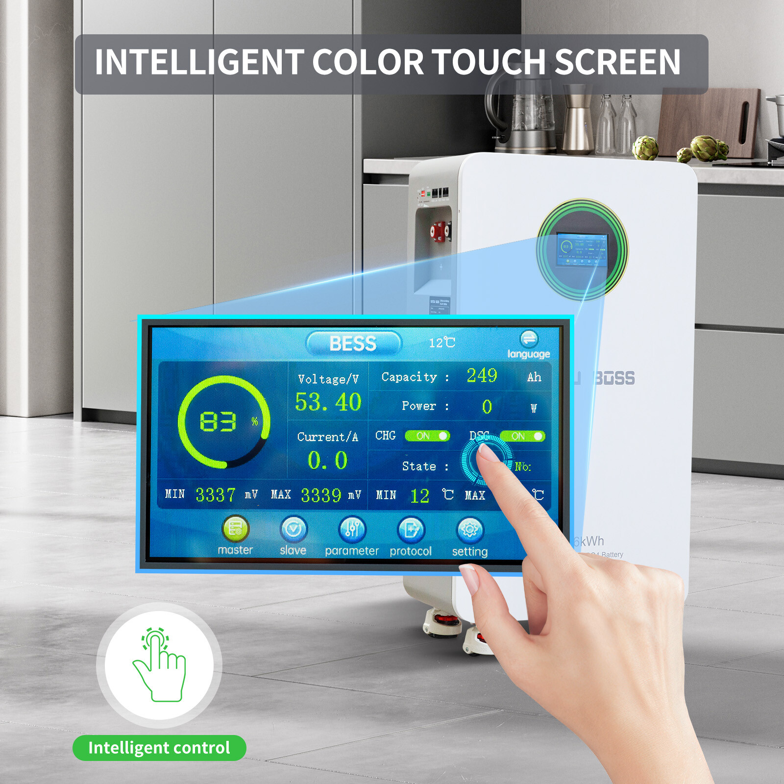 48V 300Ah 15.36KWh Lithium Battery LiFePO4 Battery for RV Solar Off-grid Boat