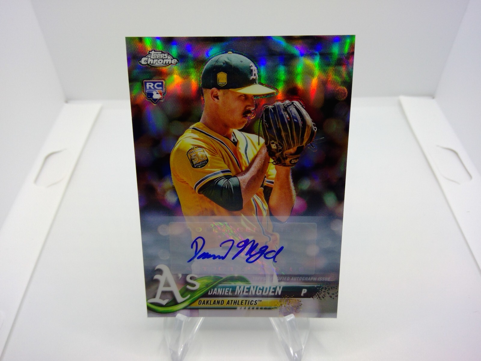 2018 Topps Chrome Update Daniel Mengden Rookie Auto Refractor #HMT6