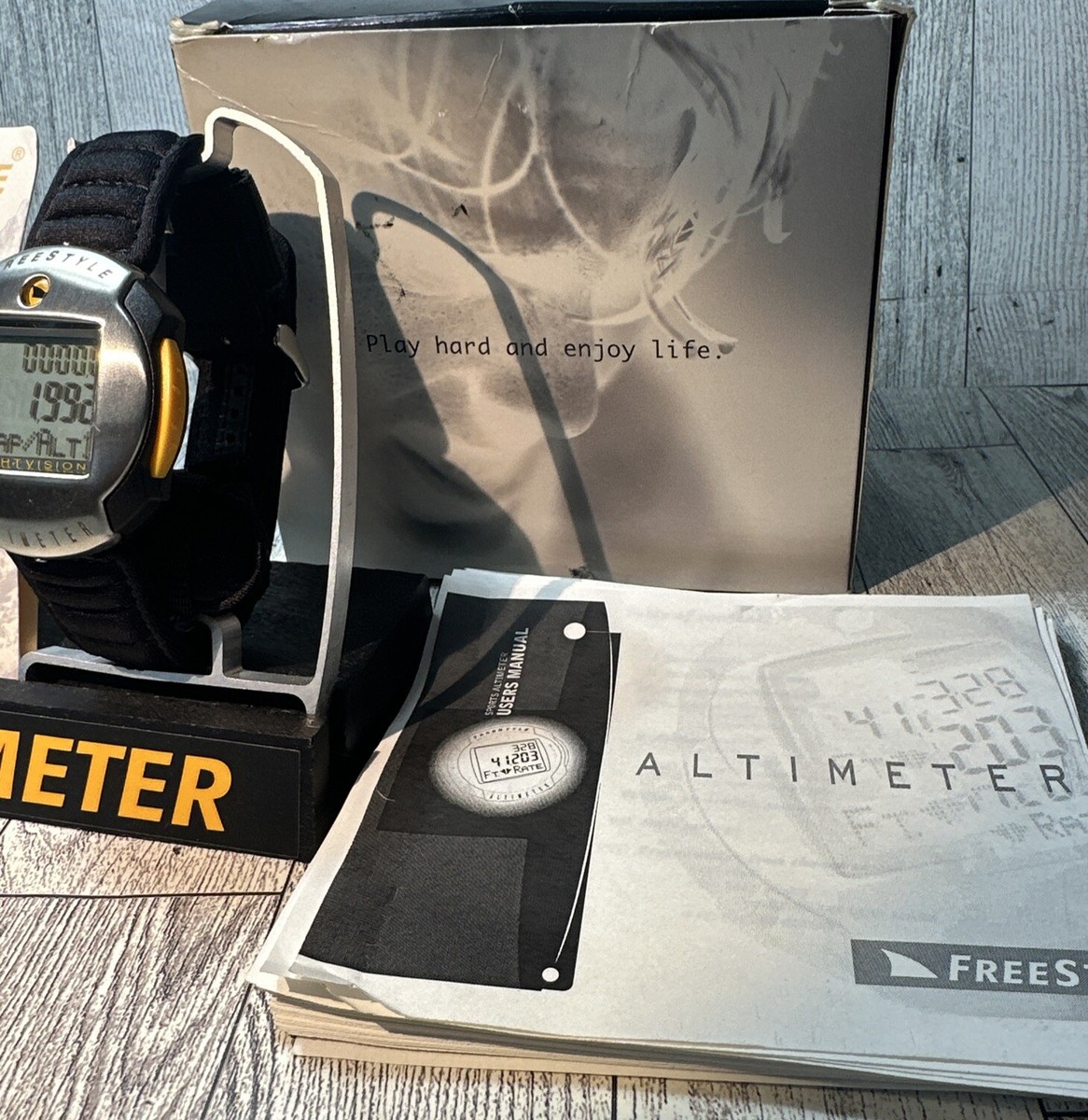 RARE 1999 NEW Freestyle Shark Digital Watch Sports Altimeter