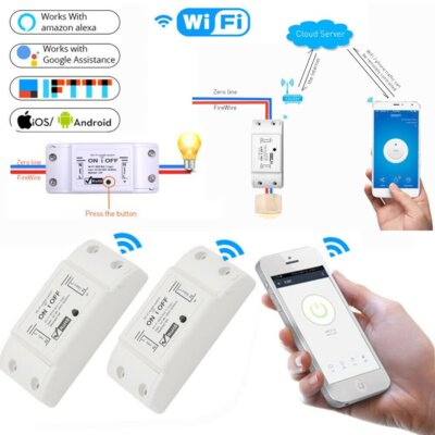 Wifi WLAN Switch Smart Schalter für Amazon Alexa/Google Home APP-Steuerung 2200W