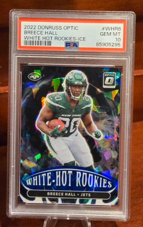 Breece Hall Panini Donruss Optic White Hot Rookies #WHR6 Ice