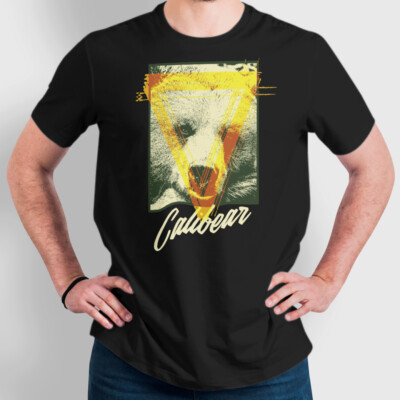 Calibear California Grizzly Bear Graphic Art Novelty Tee Unisex Soft T-Shirt