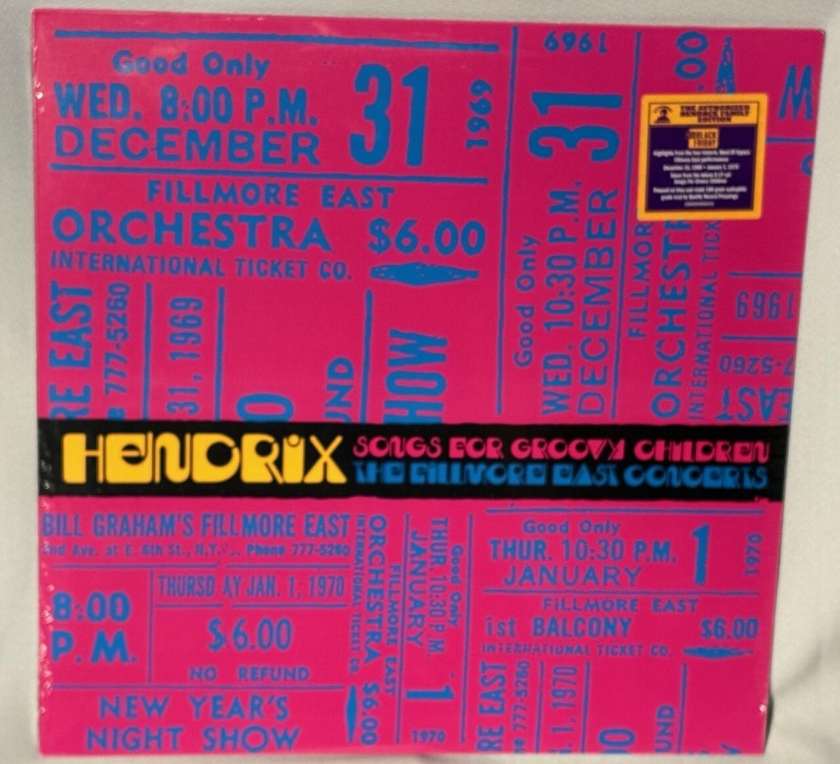 【新品】Songs For Groovy Children ジミヘン Jimi Hendrix - Songs For Groovy Children: The Fillmore East