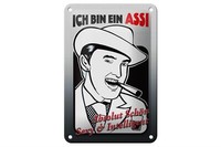 Blechschild Spruch 12X18Cm Ich Bin Assi SchöN Intelligent Deko Schild