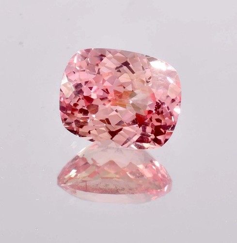 12x10 MM Natural GIE Certified Padparadscha Sapphire Cushion Loose Gemstone Cut - Picture 3 of 6