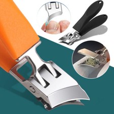 2026 Wide Jaw Opening Anti-Splash Slanted Nail Clipper, Curved Nail Clipper