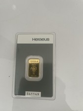 ✨ For Sale – 5g Heraeus Gold Bar ✨ ✅ Sealed in original Heraeus Assay card 3182.38 per troy oz