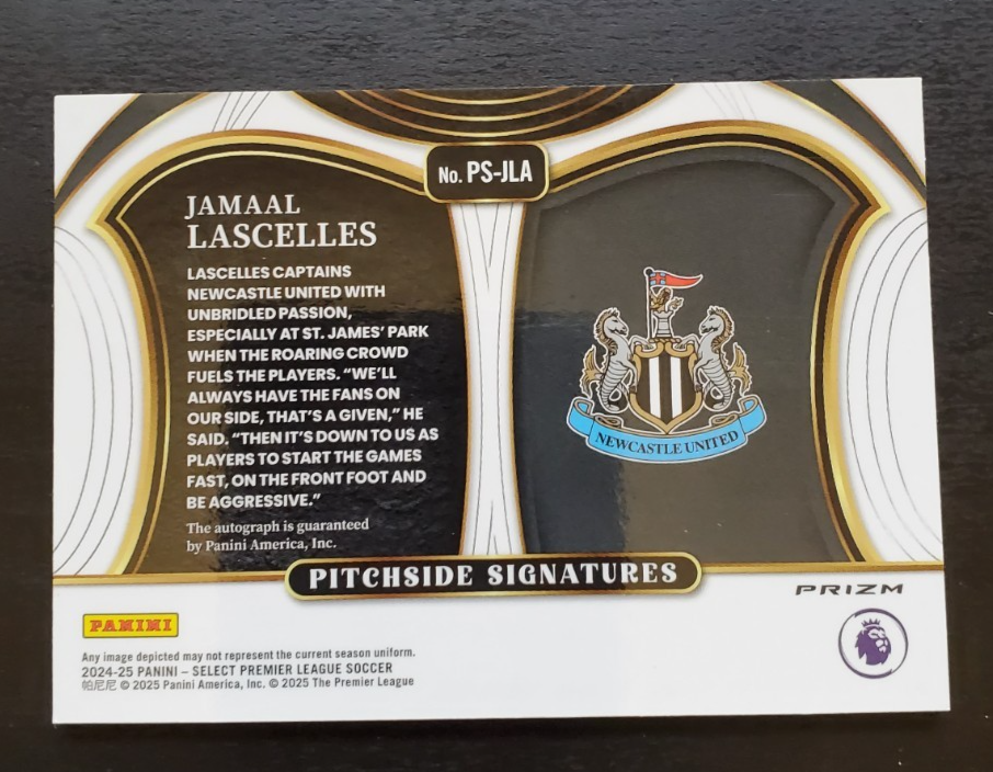 2024-25 Select Premier League Jamaal Lascelles Pitchside