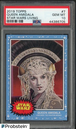 PSA 10 2019 Topps Star Wars Living Queen Amidala #7 GEM MINT