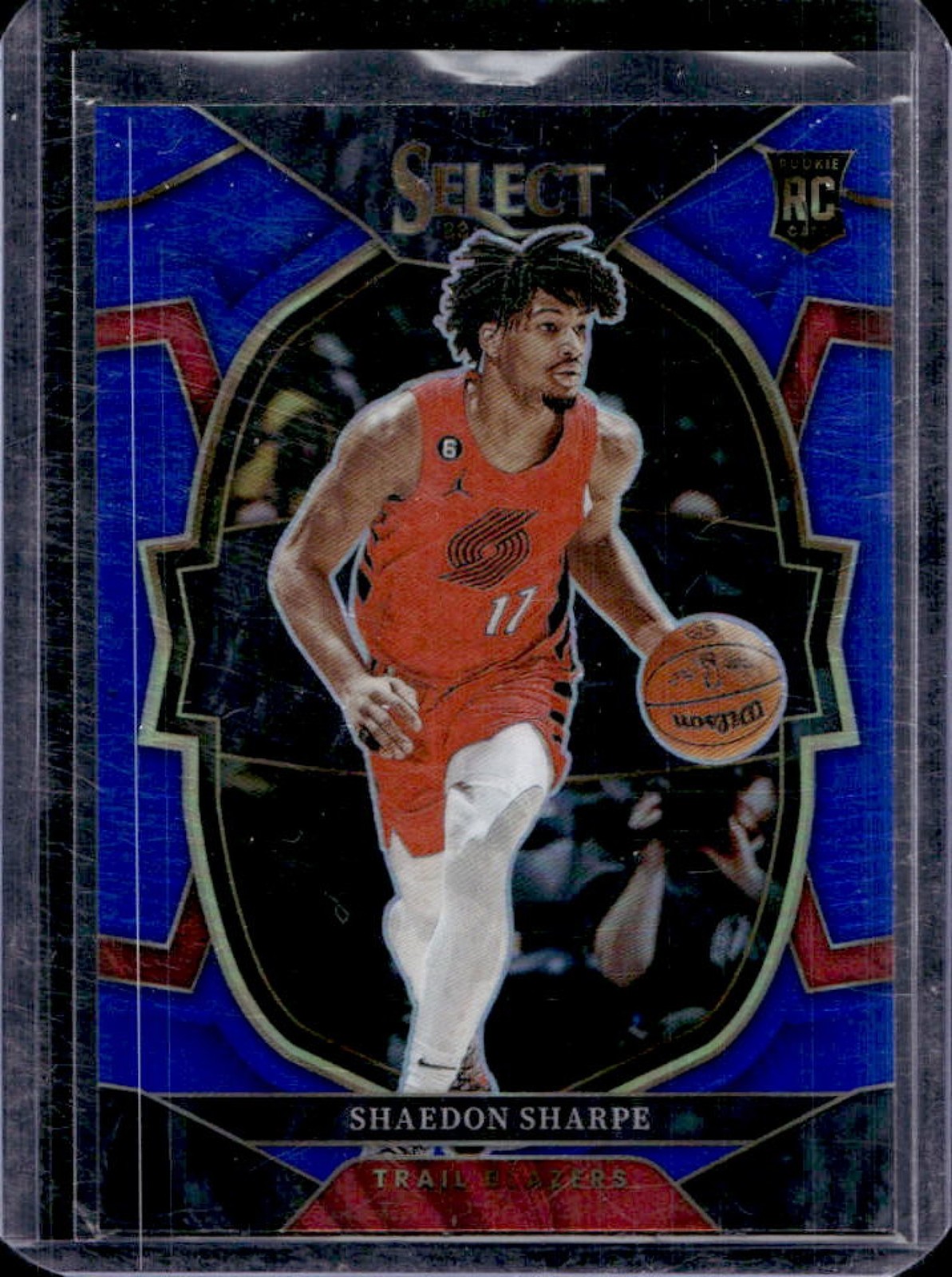 2022-23 Select Shaedon Sharpe RC Blue Prizms Concourse #71 Trail Blazers