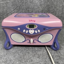 Disney DJB4000-P CD Player Pink Purple Headphone Jack Mirror 2004