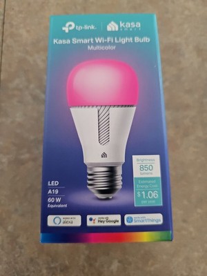 Kasa TP-Link Smart KL130 Wi-Fi Light Bulb Full Color Changing Dimmable