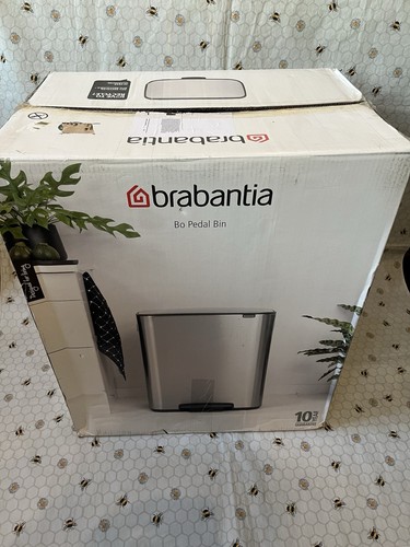 Brabantia Bo Pedal Bin 2 x 30L Inner Buckets White Waste/Recycling Kit**DENTED** - Picture 3 of 24