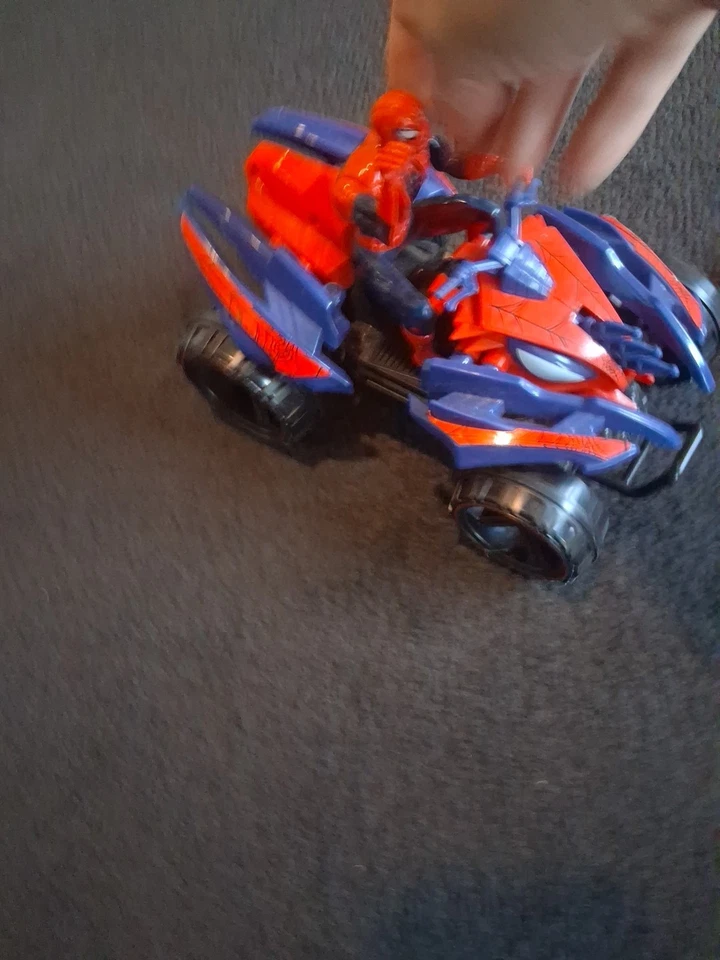 Marvel Spider-Man Quadricycle Remote ControlVehicle Toy Tested Works - Image 3 of 4