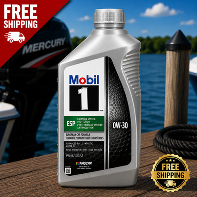 Mobil 1 ESP Full Synthetic Motor Oil 0W-30, 1 Quart- Free Shipping USA
