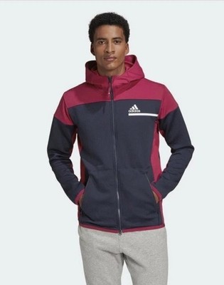Adidas Z.N.E. AEROREADY Full-Zip Sweatshirt Hoodie Jacket Men s Size Large