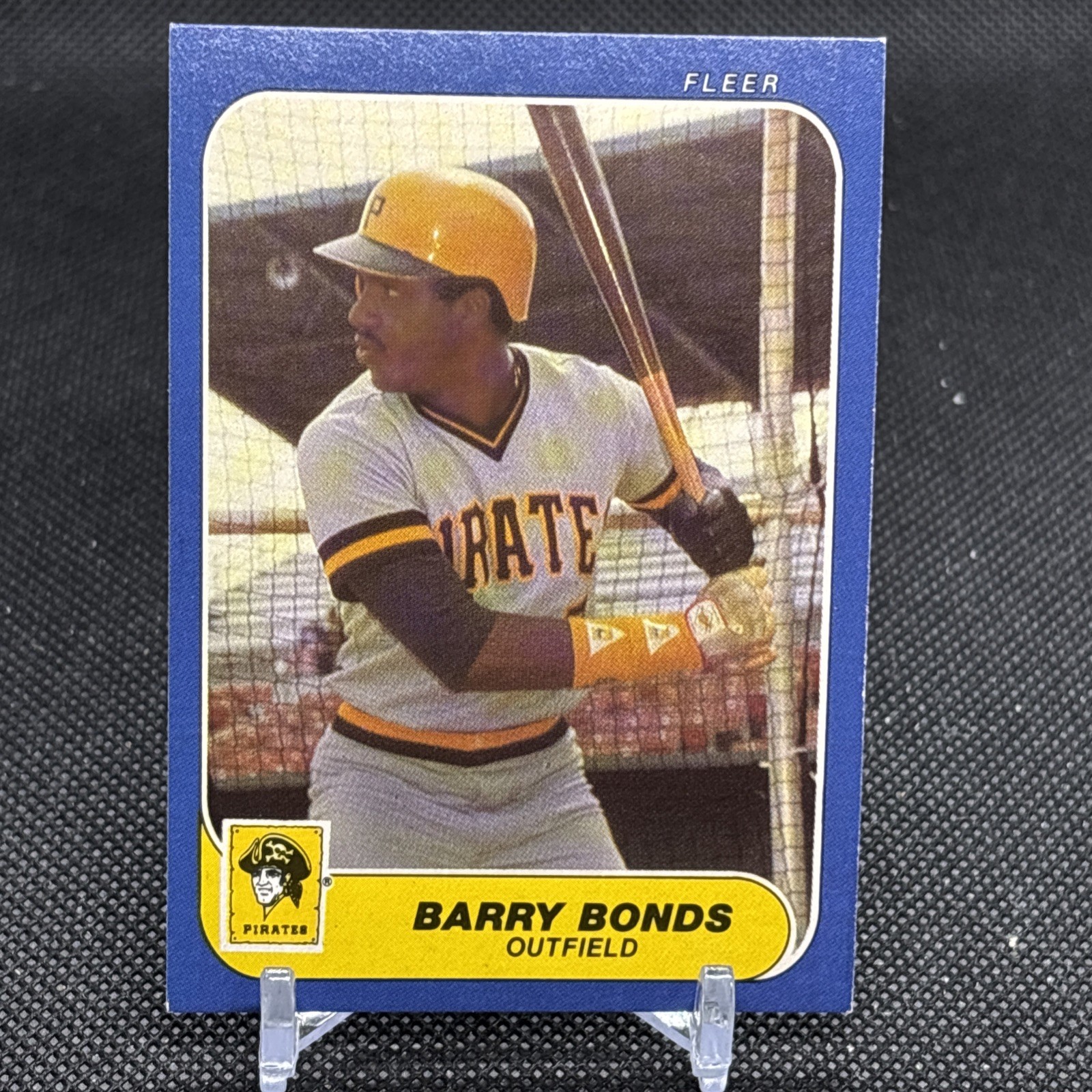 1986 Fleer Update Barry Bonds #U-14 Rookie Card RC Pittsburgh Pirates