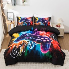 Aimuan Gamer Gaming Bedding Sets 3D Gamepad Comforter Sets for Boys Games Con...