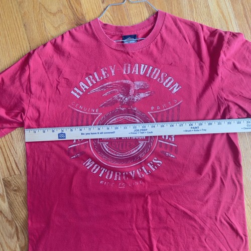 VTG Harley Davidson Y2K T Shirt HEART OF DIXIE Pelham Alabama 2011 Red - Picture 3 of 4