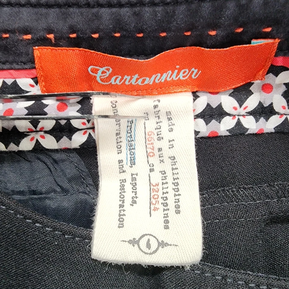 Anthropologie Cartonnier Pants Womens 4 Black High Rise Skinny Ponte Side Zip - Image 3 of 4