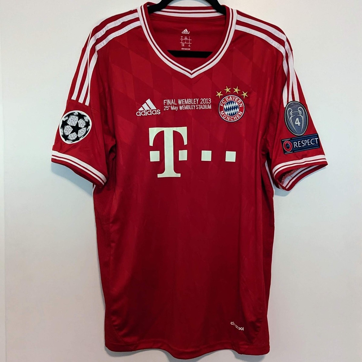 バイエルン・ミュンヘン 2013年 リベリー シャツ FC Bayern Munich Franck Ribery 2013 UCL Final Retro Jersey Men's