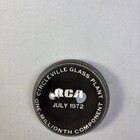 Paper Weight RCA July 1972 Circleville Glass Plant 1 Mil Component Rare Vintage — photo 4