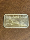 Vintage American Argent Mint 1 Troy Oz .999 Fine Silver Bar Eagle US Coin