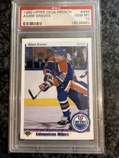 1990-91 Upper Deck UD FRENCH #344 ADAM GRAVES PSA 10 Gem Mint