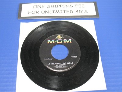 Al Alberts - A Handful Of Gold /Imagination -1959 Pop 45 RPM MGM Record VG+