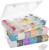 SchmuckkäStchen Aus Kunststoff (3 StüCk) - Mit 36 FäChern, Transparent