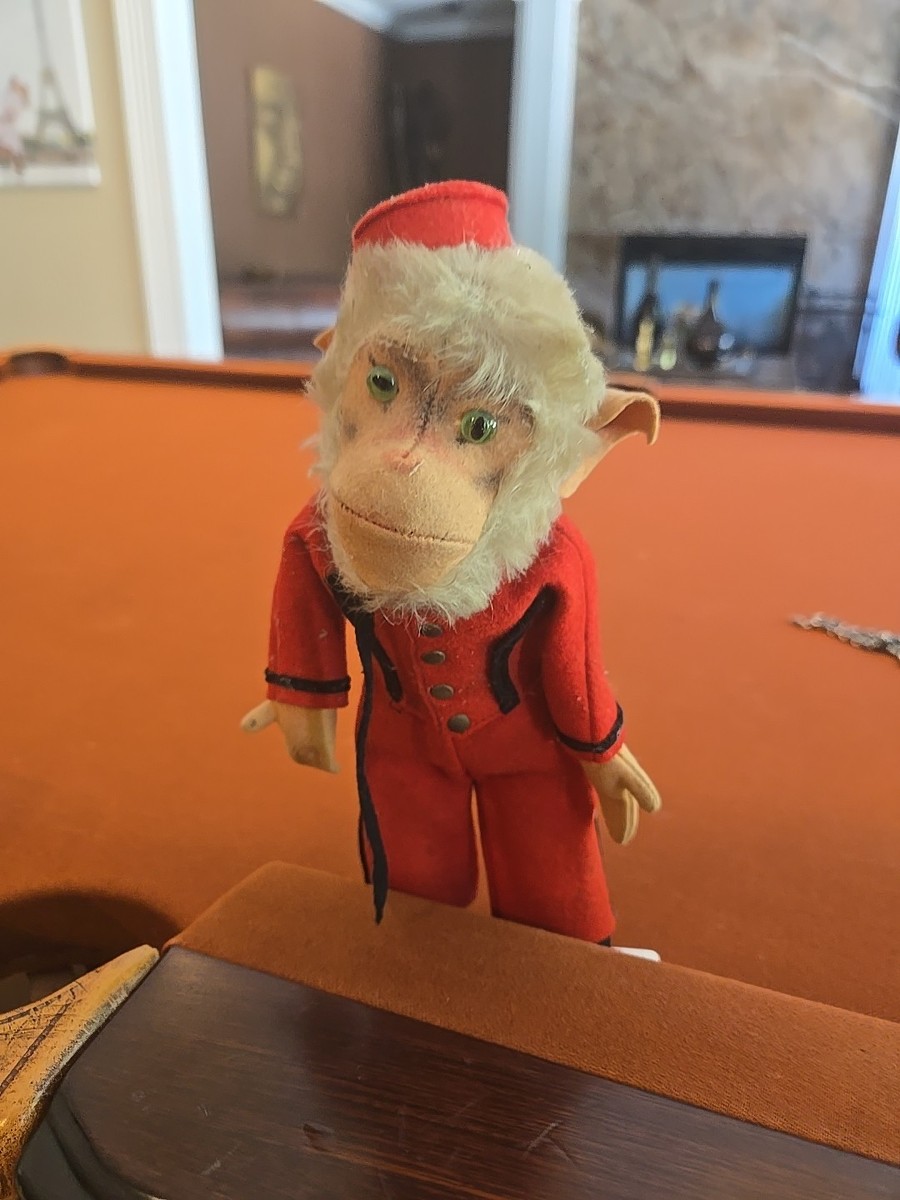 Vintage 1950's Steiff Coco or Cocoli Baboon Bellhop Animal Doll 10