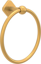 Bathroom Towel Ring Satin Gold Wall Mount Round Towel Holder for Kitchen and