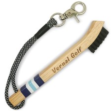 Golf Brush Made from Hickory Wood, Golf Club Groove Cleaner with Secure Clip ...