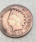 1891 Indian Head Cent • Vintage US One Cent Coin • Circulated • Ungraded