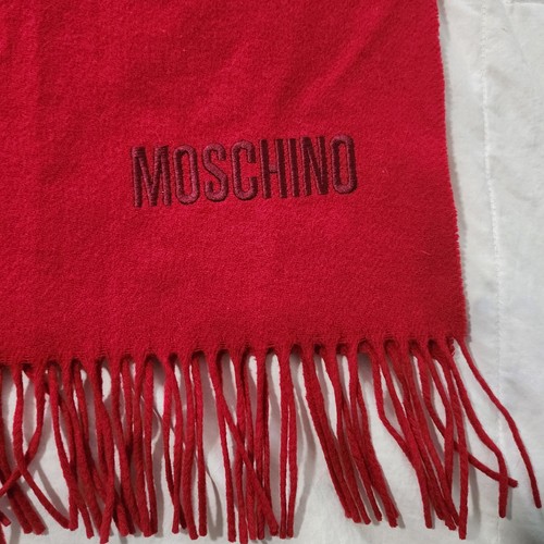 Écharpe En Laine Moschino Italy - Design Art Wine, Neuve Avec Étiquettes (NWT)