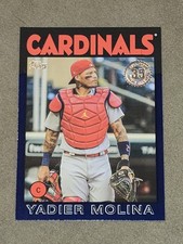 2021 Topps Baseball Yadier Molina 35th ANNIVERSARY BLUE PARALLEL SP! CARDS 1986!