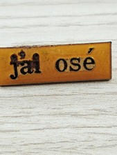 pins pins platte vintage mit beschriftung ich habe es gewagt