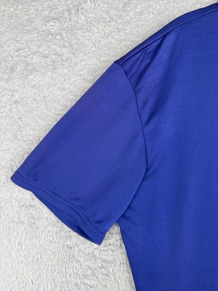 Camiseta deportiva de ciclismo trasera vintage adulto 2XL azul 1/2 cremallera manga corta poliéster EE. UU. Foto 3 de 4