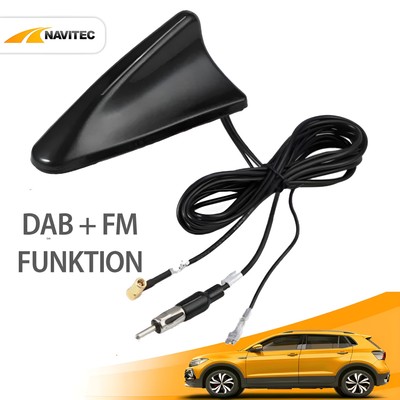  Dachantenne DAB+ FM + GPS Aktiv Verstärker Antenne für JVC Blaupunkt Pioneer  