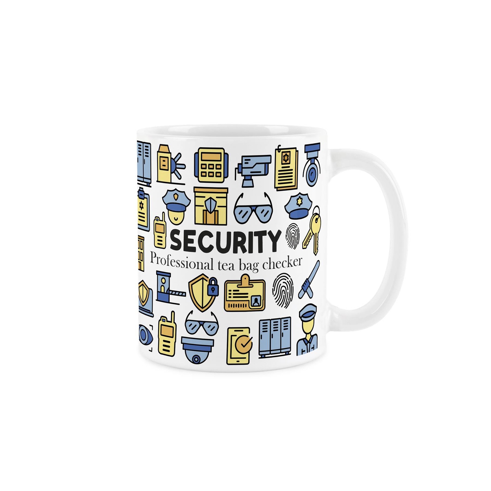Security Mug - Novelty Funny Security Guard/Bodyguard Gift - White Ceramic Cup