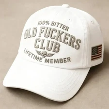 Old F*ckers Club-Baseball Cap,Lustige Baseballkappe für Herren,Embroidered Hat