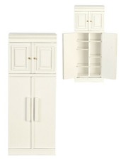 Dollhouse Kitchen Refrigerator in White from the Platinum Collection