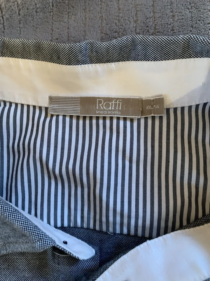 Raffi masculino manga longa botão cinza XXL 56 - Imagem 2 de 4