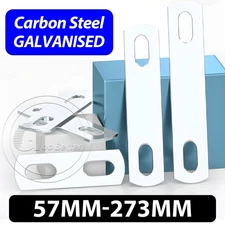 Slotted Hole Plate Square U Bolt Trailer Galvanised Carbon Steel M6 M8 M10 M12