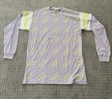 NWT Victorias Secret Pink Spring Long Sleeve purple Logo Casual Shirt Small