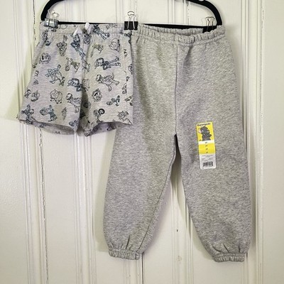 Bundle Toddler Boy 2 Pcs Gray Garanimals Sweatpants & Gray Disney Shorts Size 3T
